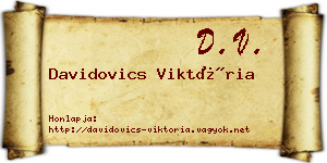 Davidovics Viktória névjegykártya